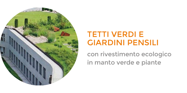 Realizzazione di tetti verdi e giardini pensili